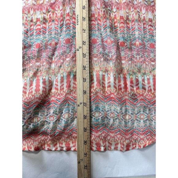 Fig & Flower Womens Sheer Floral Paisley Flowy Boho Hippie Blouse Size XL - Picture 12 of 12